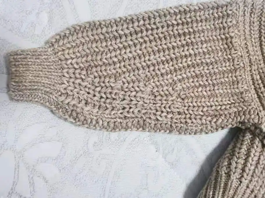 
High quality 100% cotton toddler knitted wear pullover girls winter kids sweaters 