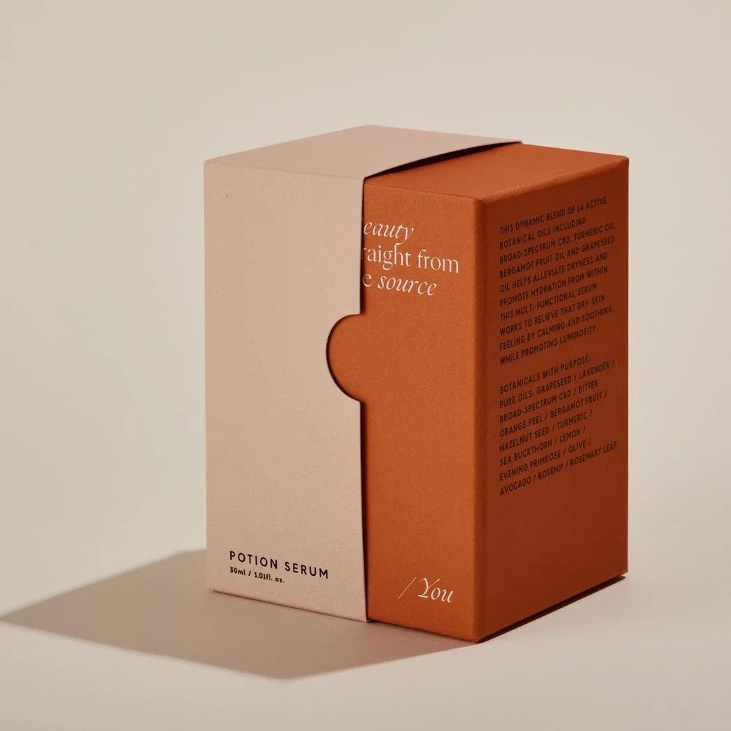 Custom Luxury 60ml Cosmetic Dropper Bottle Paper Box Cosmetic Packaging Boxes Book Type Box