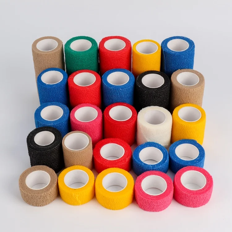 Self Adhesive Elastic Bandage Vet Wrap for Wrist Ankle SPORTS Cohesive Bandages