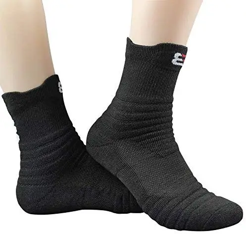 Top quality OEM custom logo elite cotton  men women compression crew sports socks