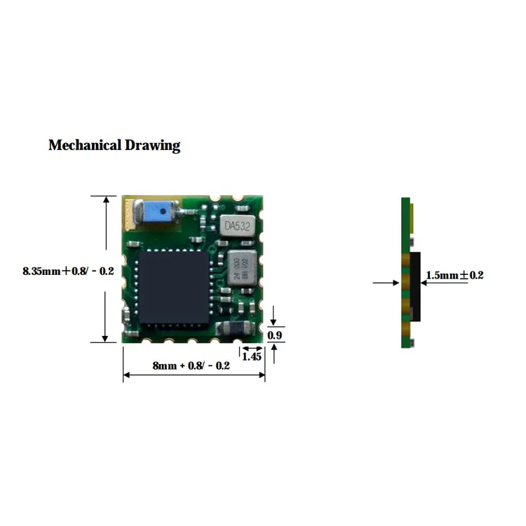 2.4GHz Wireless Blue Tooth Module Beacon Mini Iot Cansec AN2640R2CA-A Ti CC2640R2FRSM BLE5.0 Module Wearable