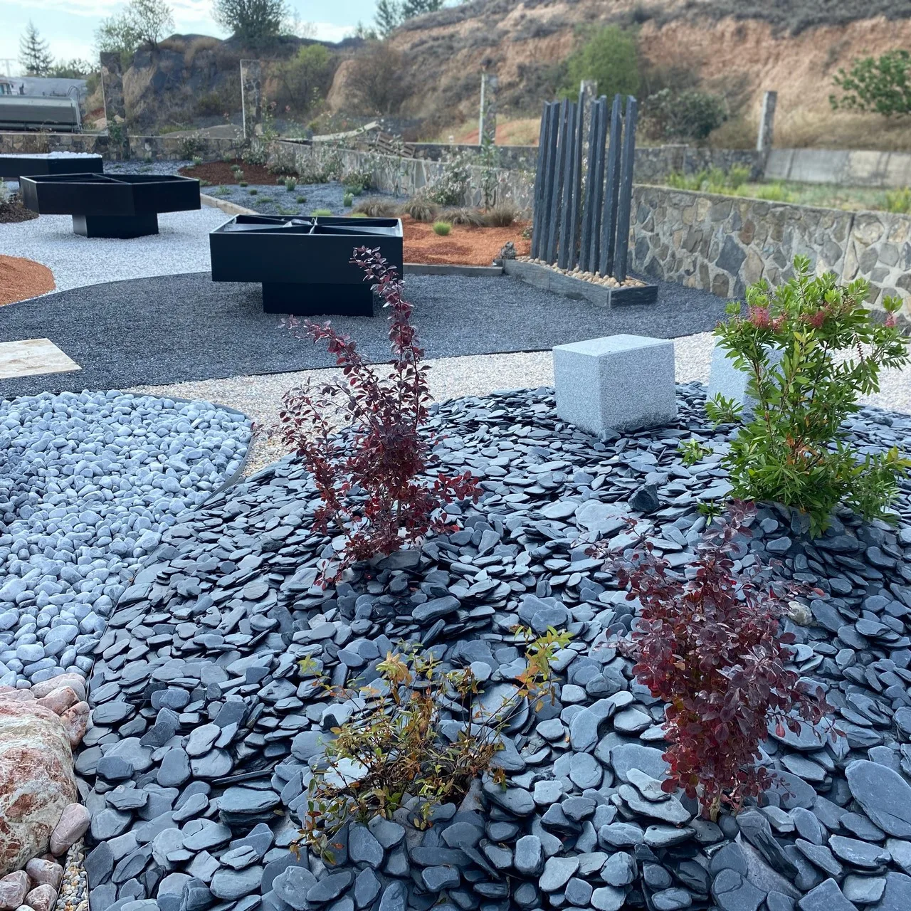 Rounded slate stone pebbles quarry spain original manufacturer exclusive top sales product