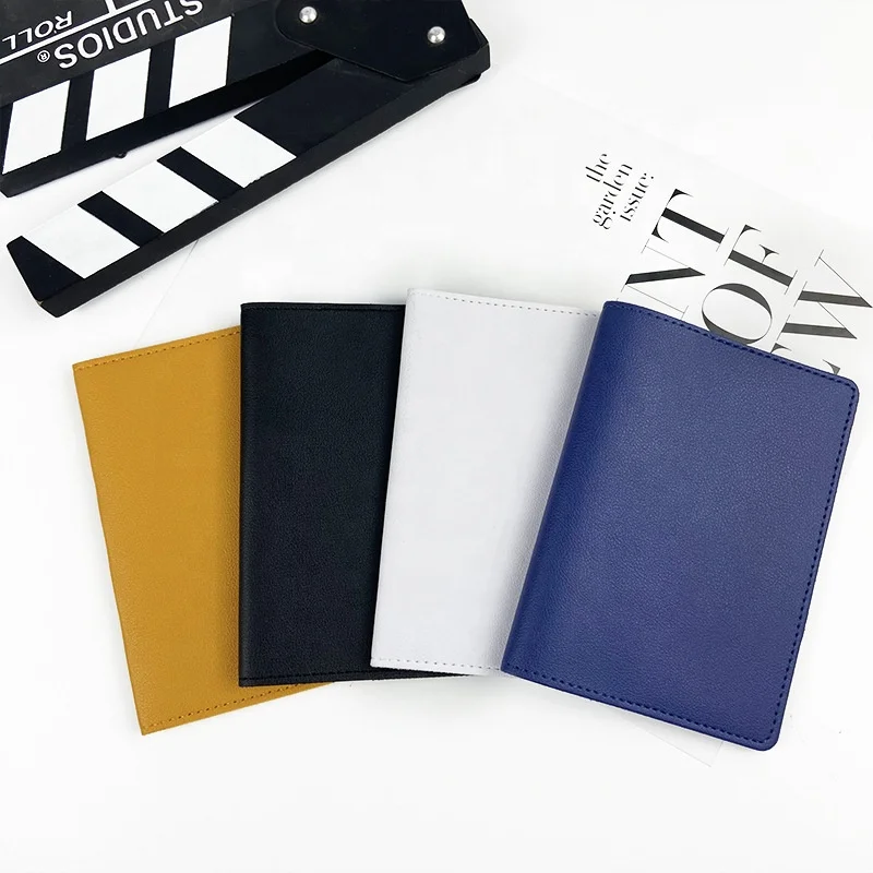 Custom Logo High Quality PU Leather Passport Sleeve Holder Cover And Luggage Tag Gift Set For Travel