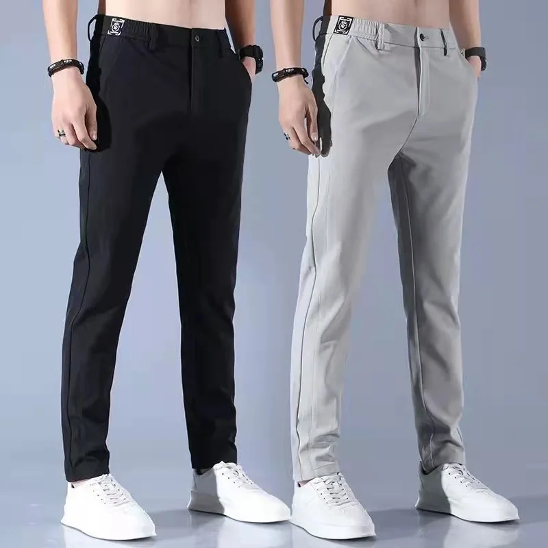 High Quality New Style Fashion Office Slim Pants Formal Cotton Casual Men Trousers
