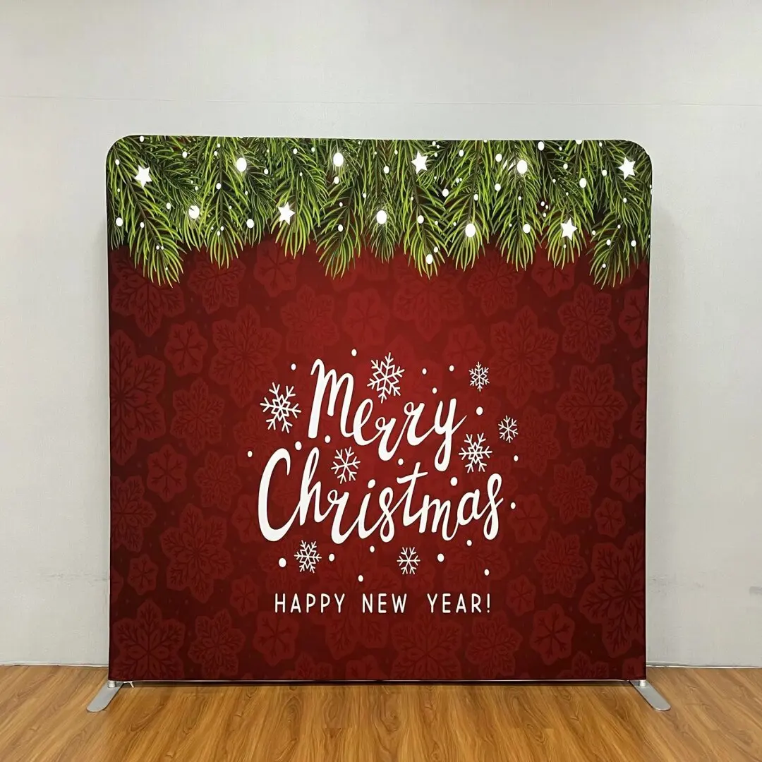 8x8ft Double Sided Custom Backdrop Printing Tension Fabric Photo Booth Backdrop Foto Background for Photography