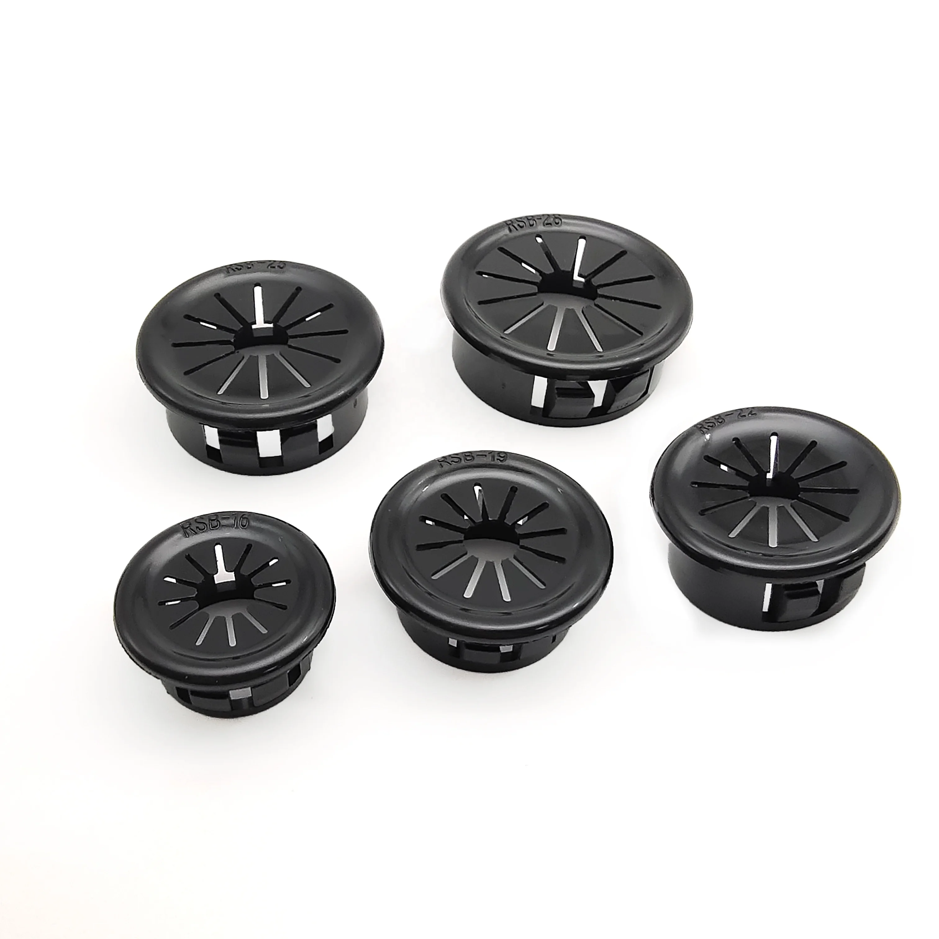 Plum shaped bushing snap plastic Strain Relief Bushing Nylon plastic hole plugs Petal shaped cable grommet