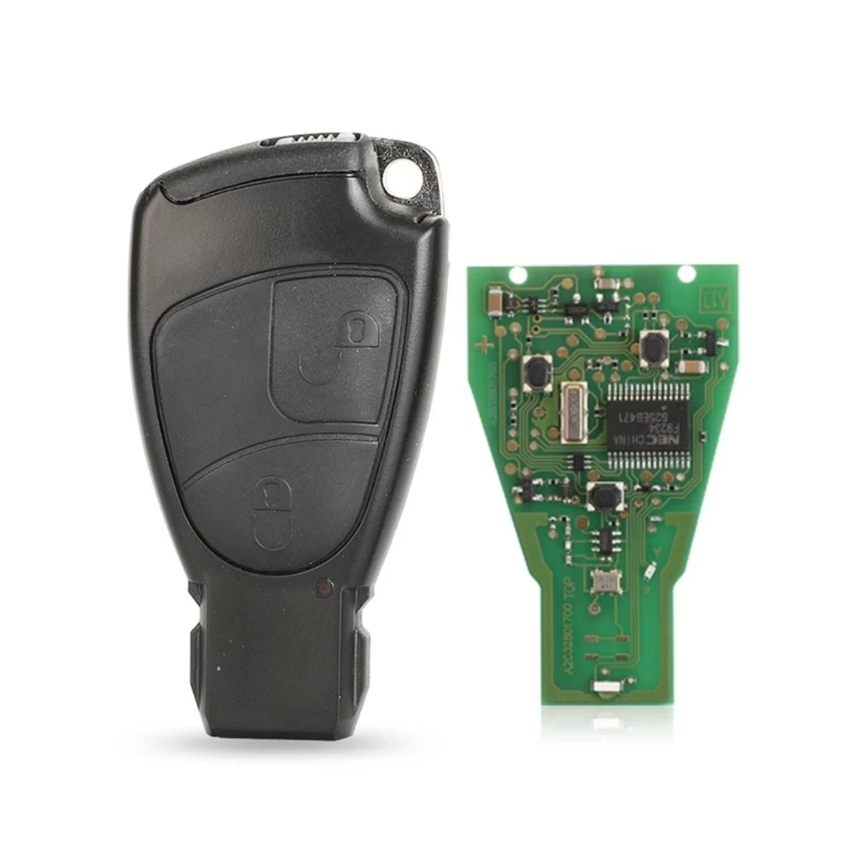 
433Mhz 3 Buttons NEC Remote Key Fob For Mercedes Benz B C E ML S CLK CL 3B 3BT Complte Control Key 1996-2005 