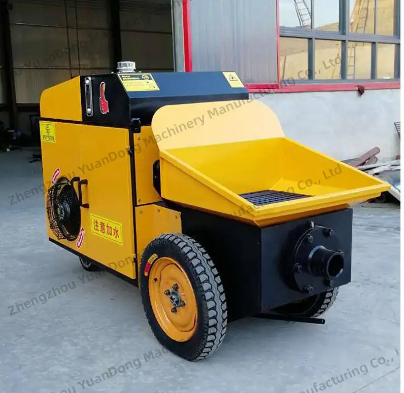 China Concrete Machinery Diesel Portable Truck Machine Cement Pump Concrete Pumps For Sale