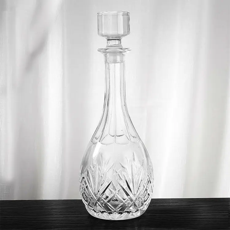 28oz Elegant Lead Free Crystal Classic Glass Bottle For Wine