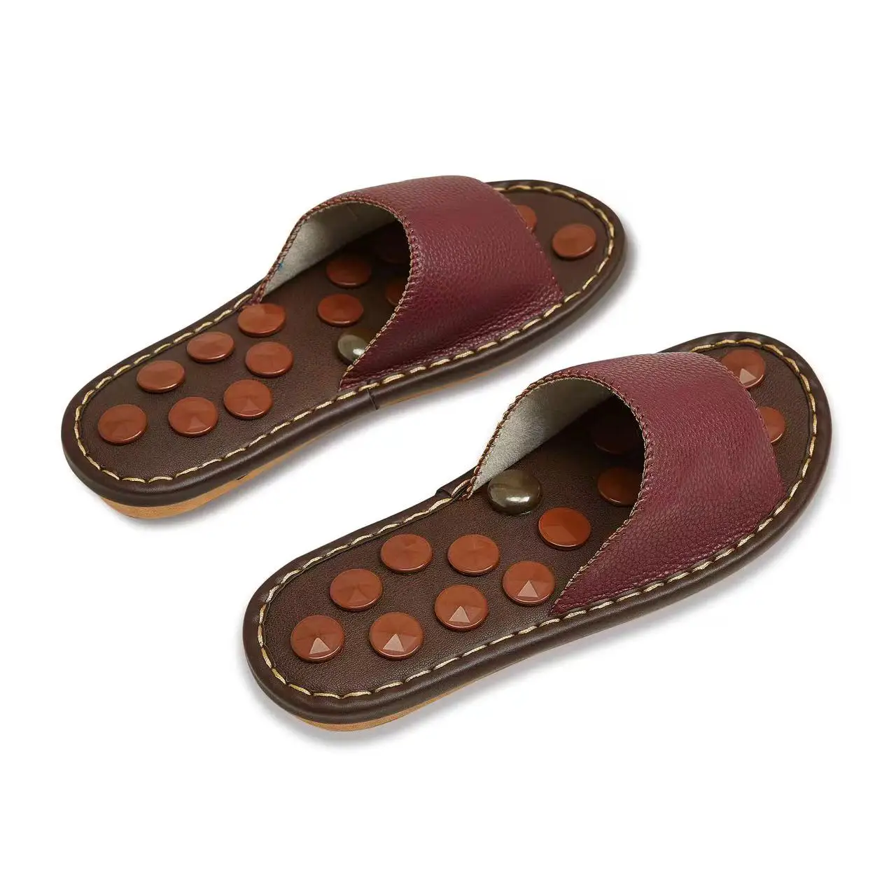 Accupressure Massage Sandals Infrared Therapy Magnetic Tourmaline Slippers