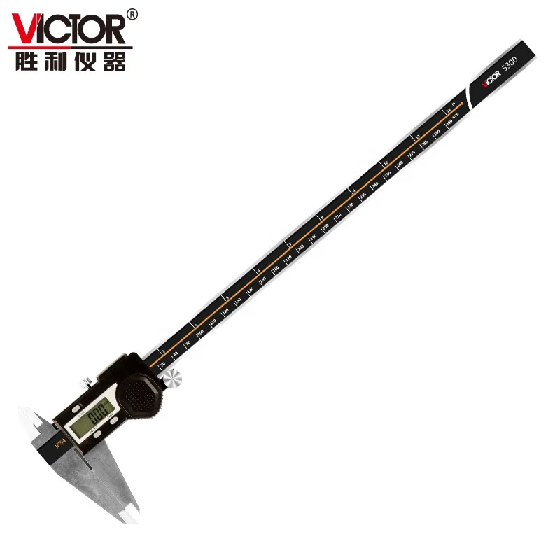 VICTOR 5300 Electronic Digital Vernier Caliper 150mm 200mm 300mm Range Easy to Measure Length Depth Inner Outer Diameter Read