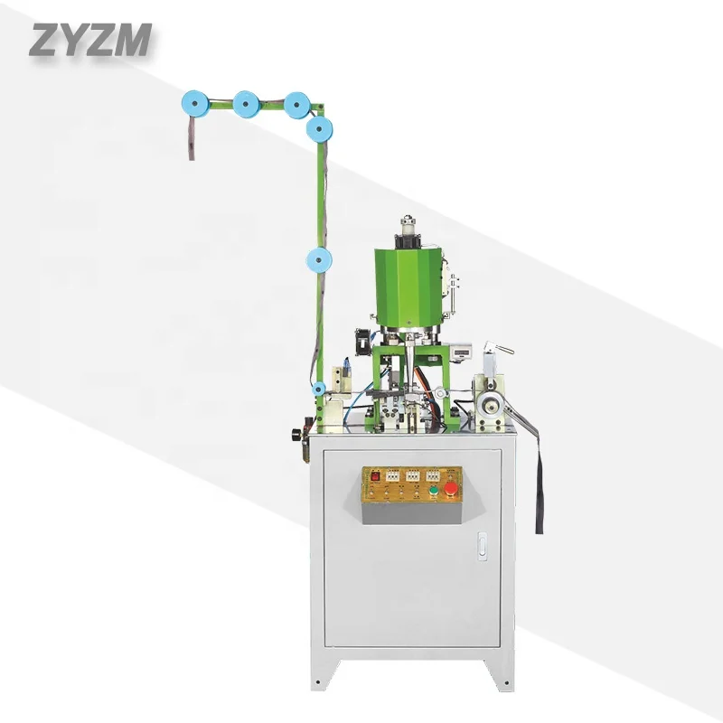 Automatic zipper bottom stop machine for wire welding bottom stop and nylon zipper machine