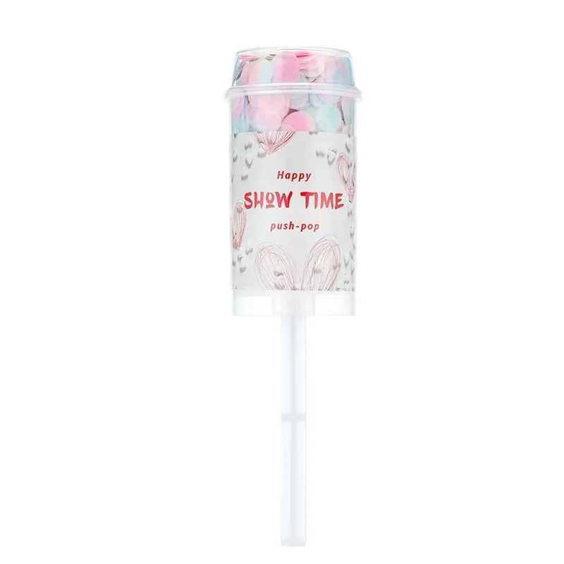 Handheld Colorful Confetti Popper Mini Spray Canister Fireworks Tube Bridal Shower Favors Party Decoration Supplies