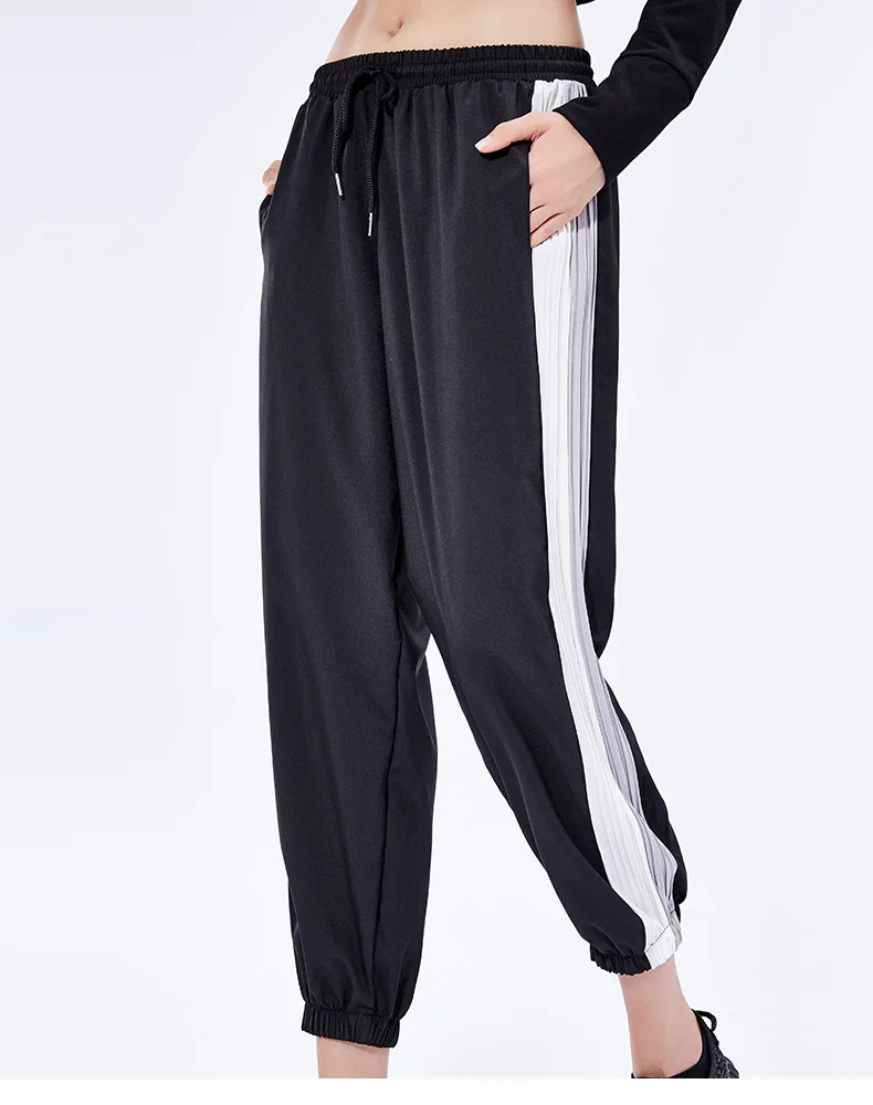 Women Front Drawing Rope Super Soft Yoga Girls Leggings Jogger Leggings Fitness Trousers Bodybuilding Jogger Leggings