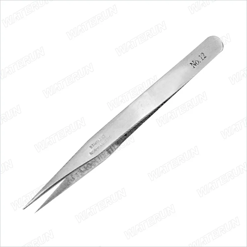 Economic Wei Tus Tool Industrial Pointed Curved Precision Stainless Steel Tweezers for Electronic Assembly