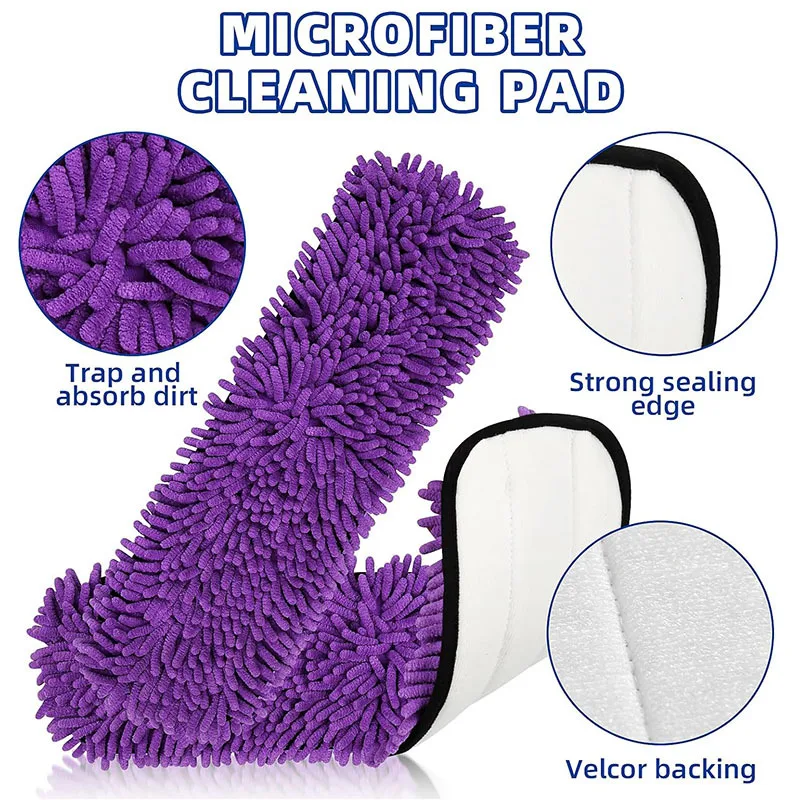 Pet System Microfiber Sweeping Pad for Bona Mops, Washable & Reusable Pet Pads for Bona Family of Mops