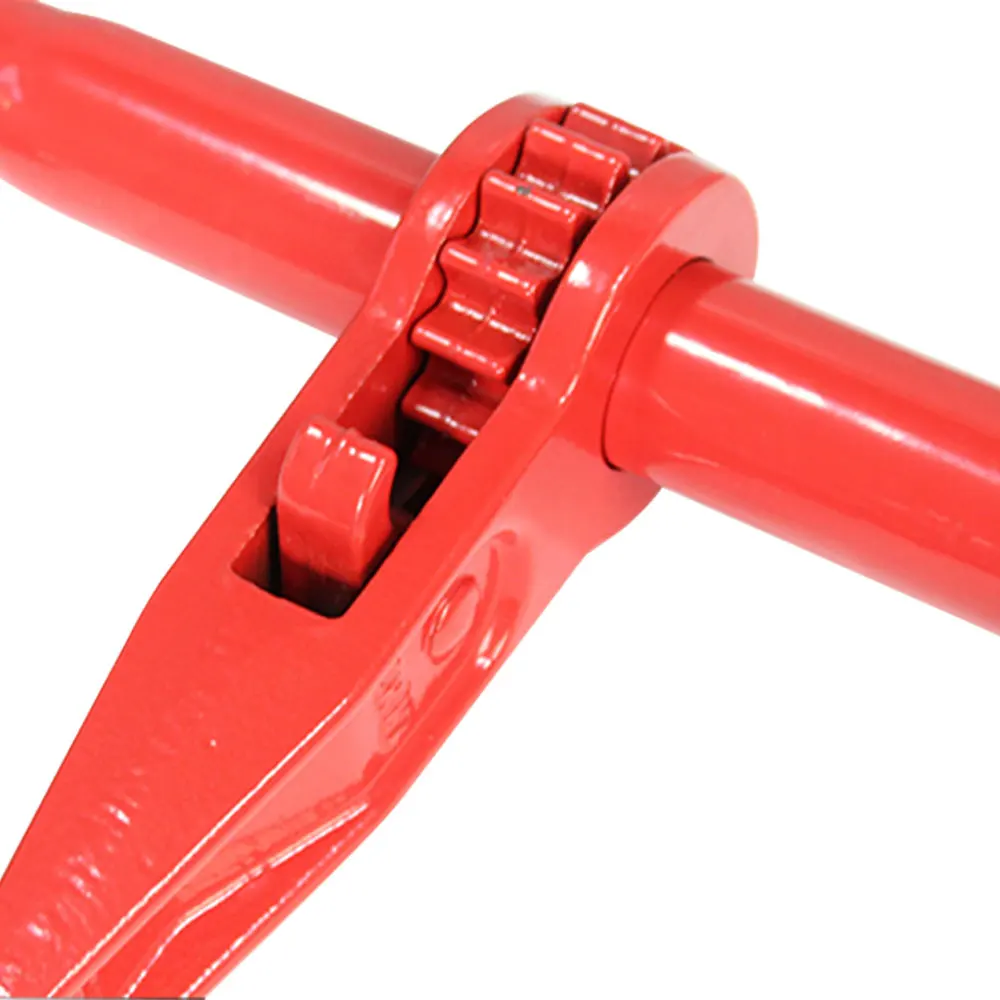 G80 Drop Forged Red Ratchet Load Binder with Hooks