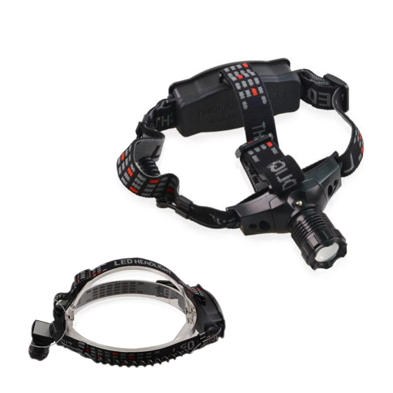 Led Adjustable Head 1000lm 3 Modes Rechargeable Focus Multi Function Headlamp Head Flashlight