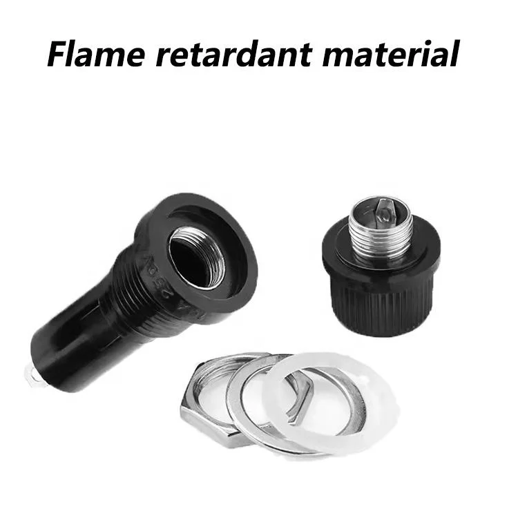 5x20 6x30 fuse holder 12mm 14mm fuse holder panel installation 10A250V automotive fuse holder