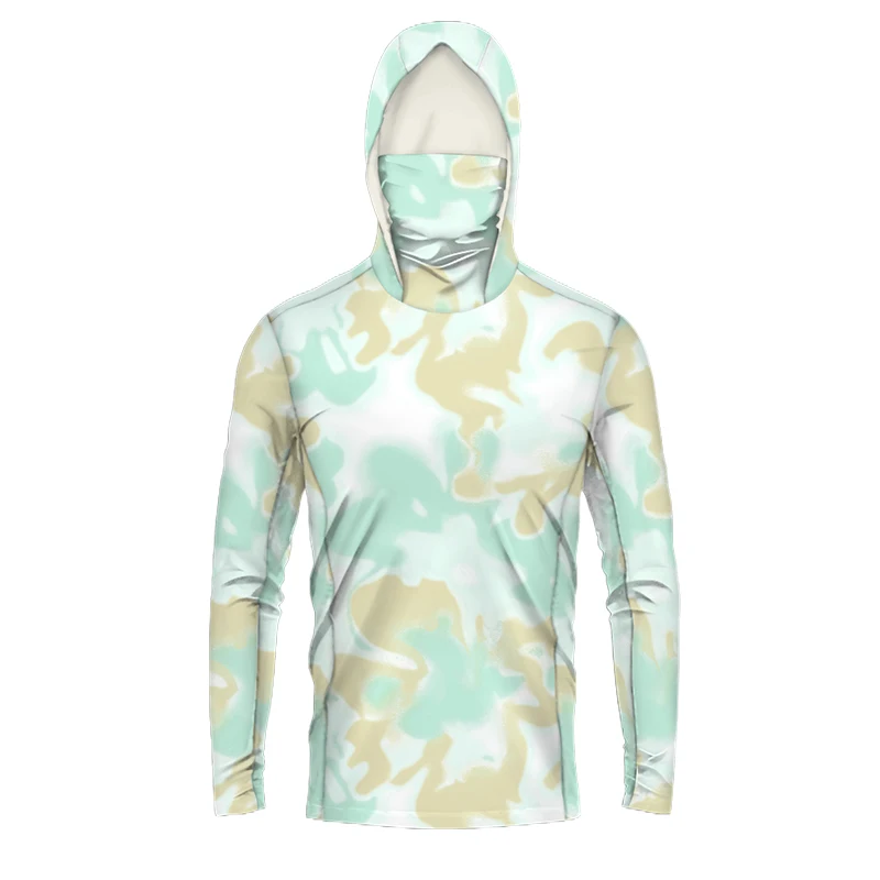 Customized Moisture-Wicking Long-Sleeved Performance High-Quality Upf50+ Quick-Drying Uv Fishing Shirts for men