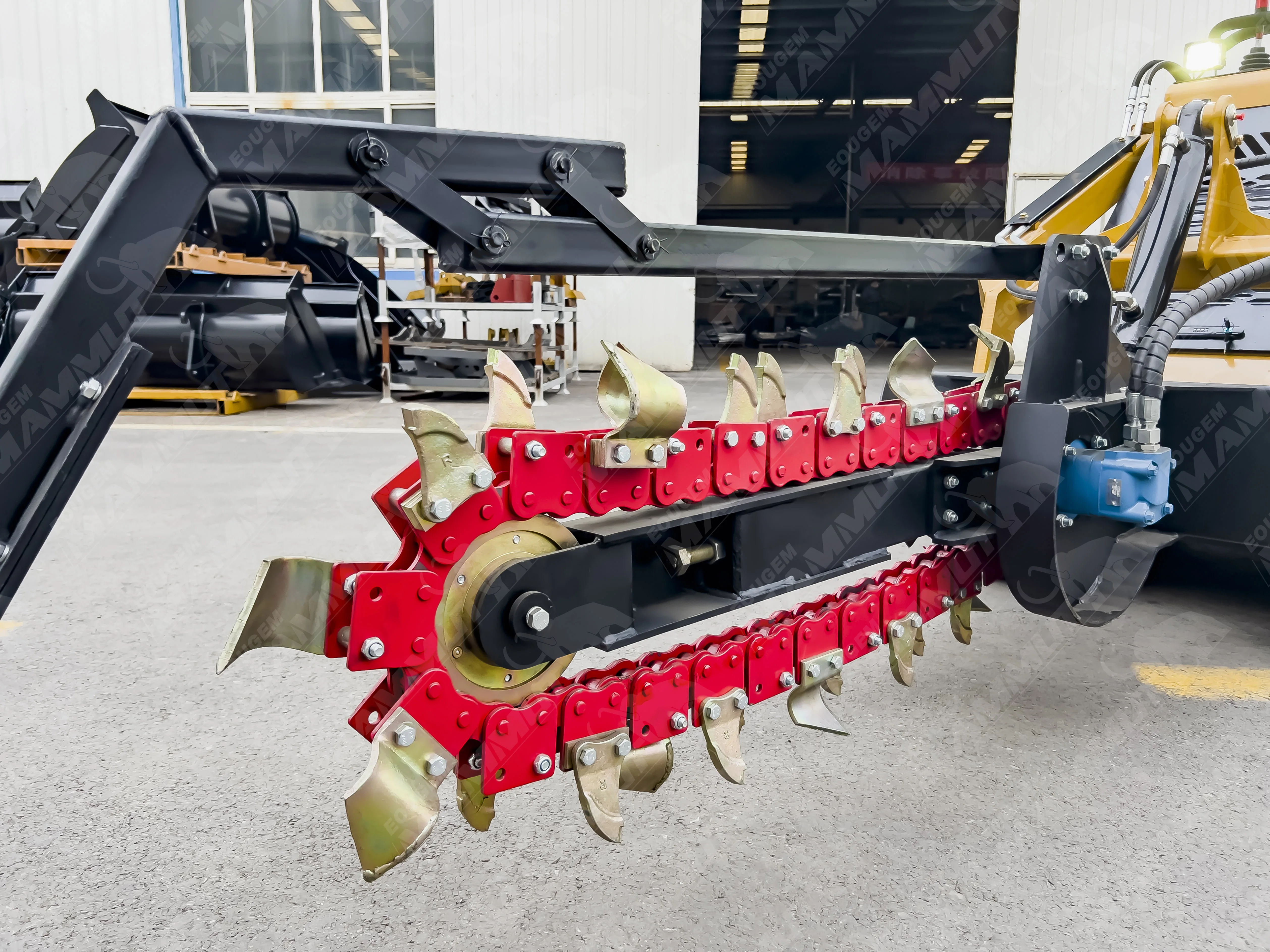 Front loader mini skid steer 1ton 950kg 700kg 850kg wheeled tracked skid steer loader with trencher