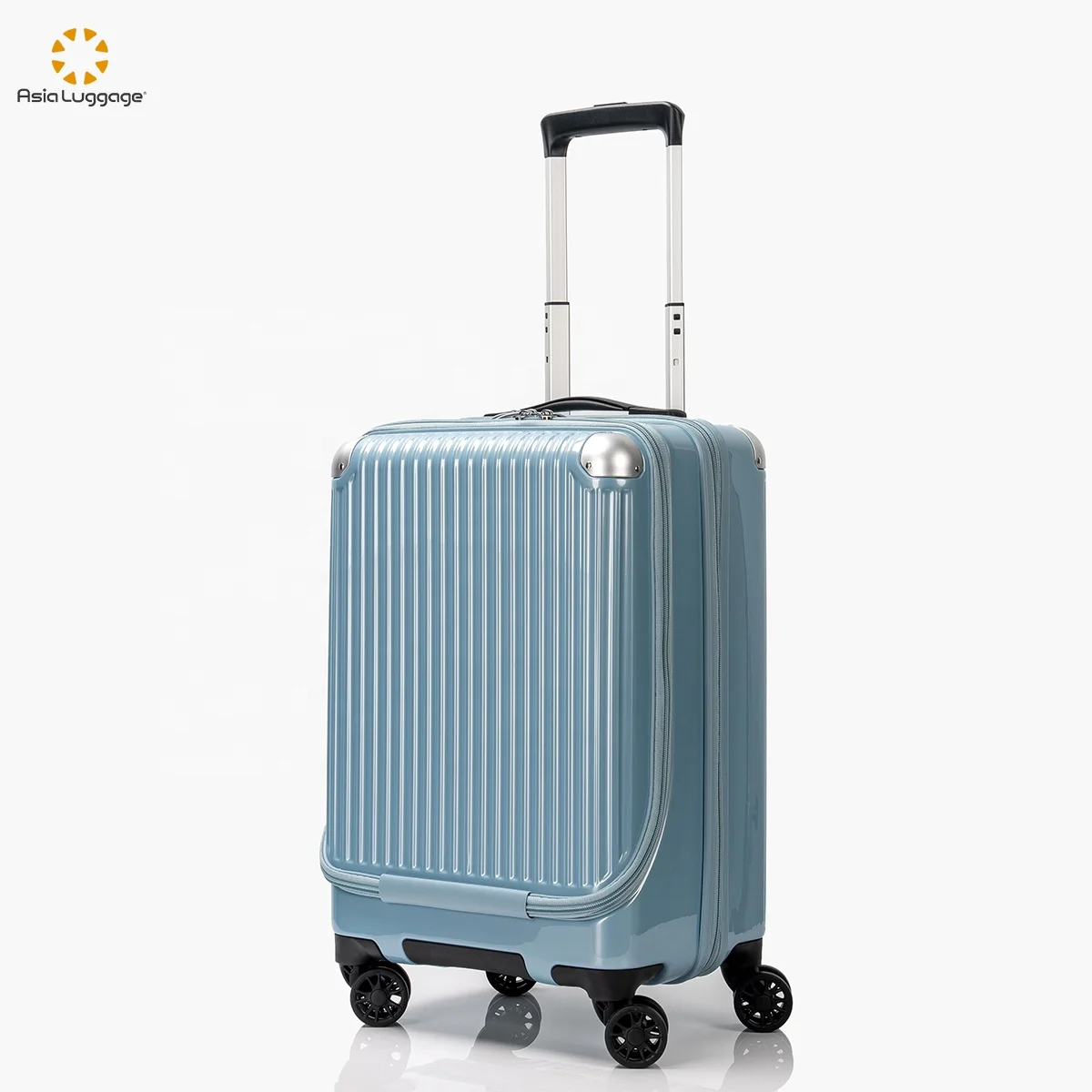 Carry On Luggage  lightweight Hard side Suitcase with Front Pocket laptop cabin case