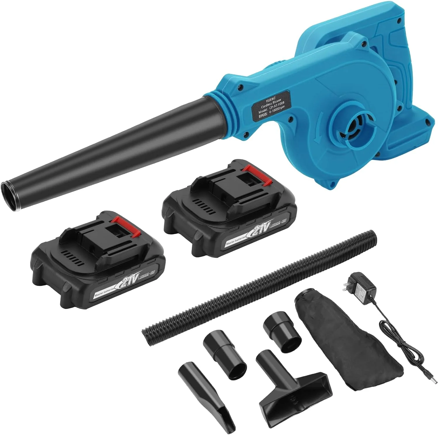 Cordless Leaf Blower 2-in-1 Electric Handheld Sweeper/Vacuum with 18V Lithium Battery for Blowing Leaf