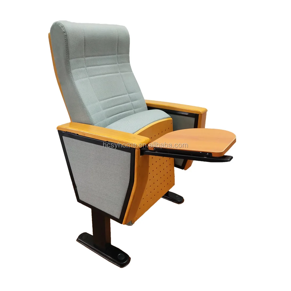 Classic School Furniture Tip-up Writing Tablet Lecture Hall Education Seat Theater Auditorium Chair
