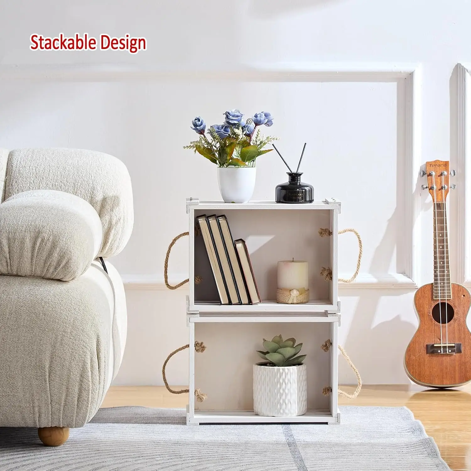wholesale wooden crate for Kitchen Living Room Office Bathroom customized Bamboo wooden container house Storage Box