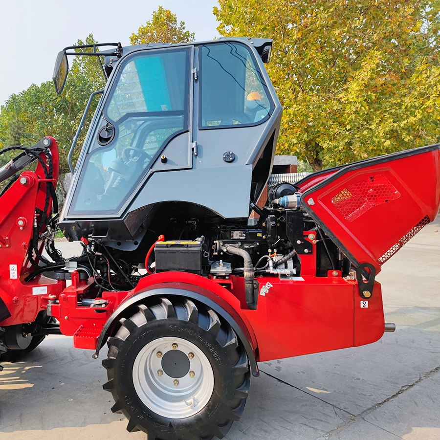 Hydrostatic Hydraulic System Small Front End Loader DY35 Garden Wheel Loader