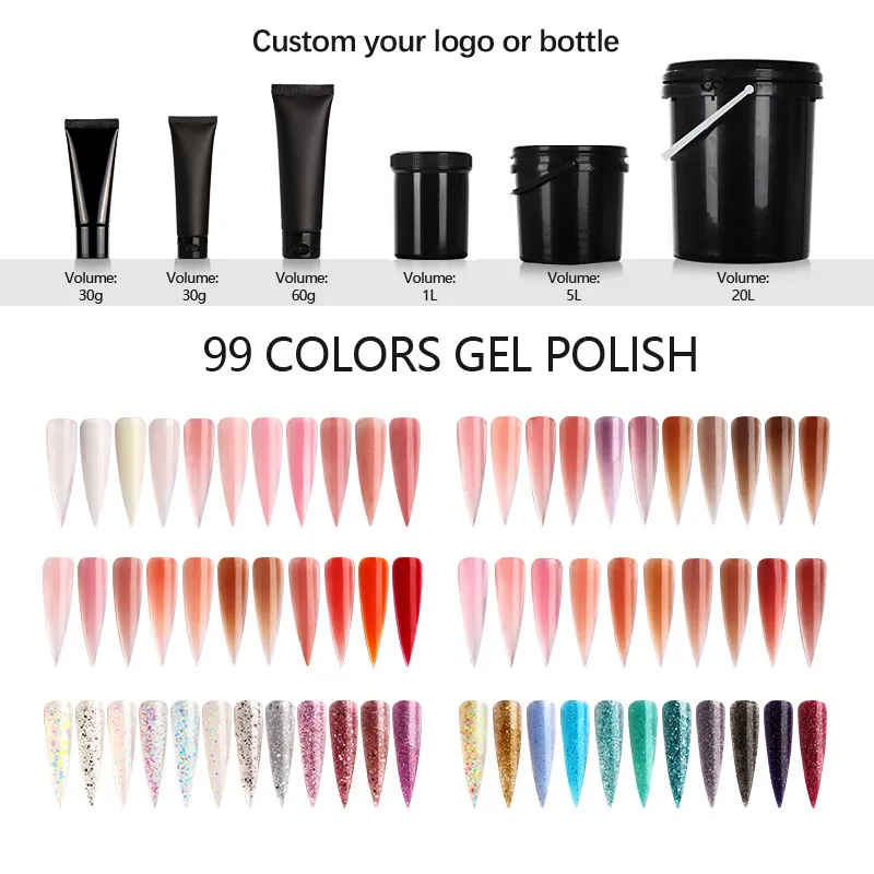 Newest Available Easy Apply Soak Off Extension acrylic nail personalised shimmer glitter diamond poly gel