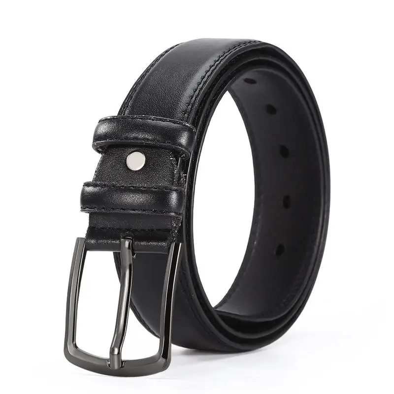 Wholesale Pu Belts Connection With Pin Metal Buckles Black Brown Camel Man Belt
