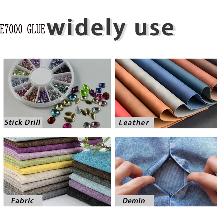 Zhanlida E7000 Textile Fabric Glue Soft Waterproof 50ml E7000  Liquid Universal Adhesive