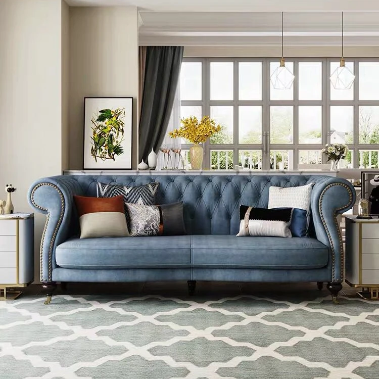 italy Modern furniture top fabric chesterfield sofa