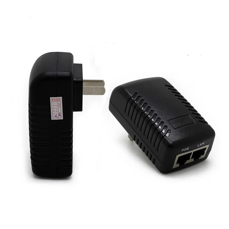 RJ45 poe injector 802.af 15 w 1000m 12v poe injector 48v