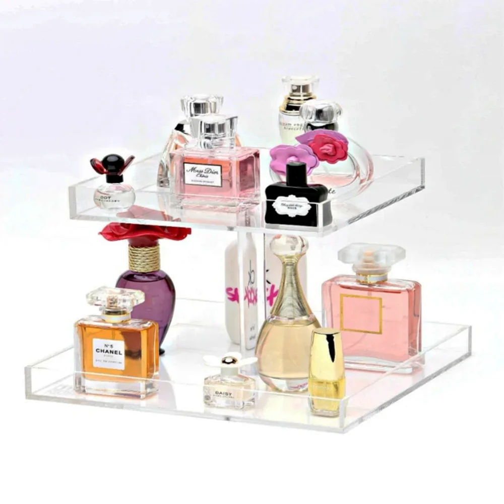 Bottle Shelves Storage Holder Showcase Acrylic Display Stands Perfume Organizer