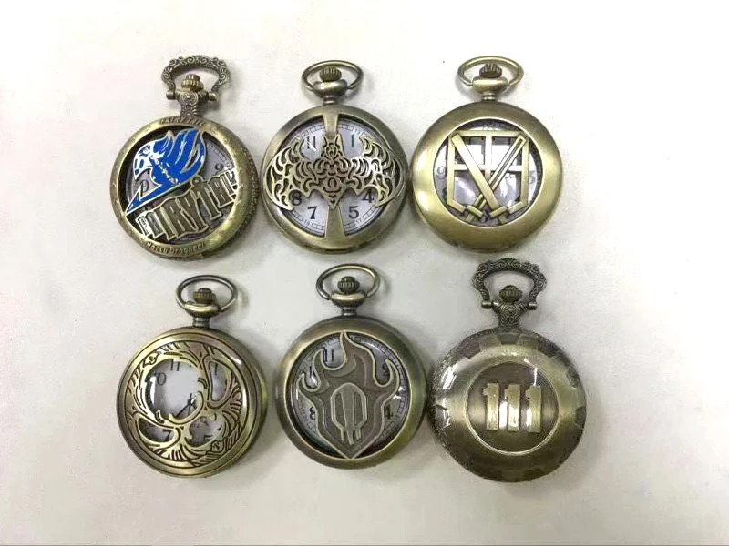 Stylish Vintage Quartz Pocket Watch Steampunk Unisex Pendant Flip Hollow Black Bronze Silver Gold Watches Clock Various Styles