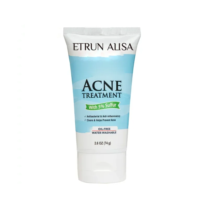 Private Label Acne Treatment Sulfur Balm Pimple Anti Acne Cream for Face and Body Skincare