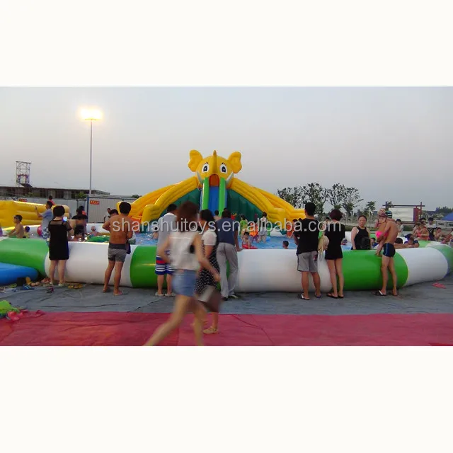 outdoor Inflatable water games wholesale water park equipment inflatable obstacle course inflatable water splash park toys