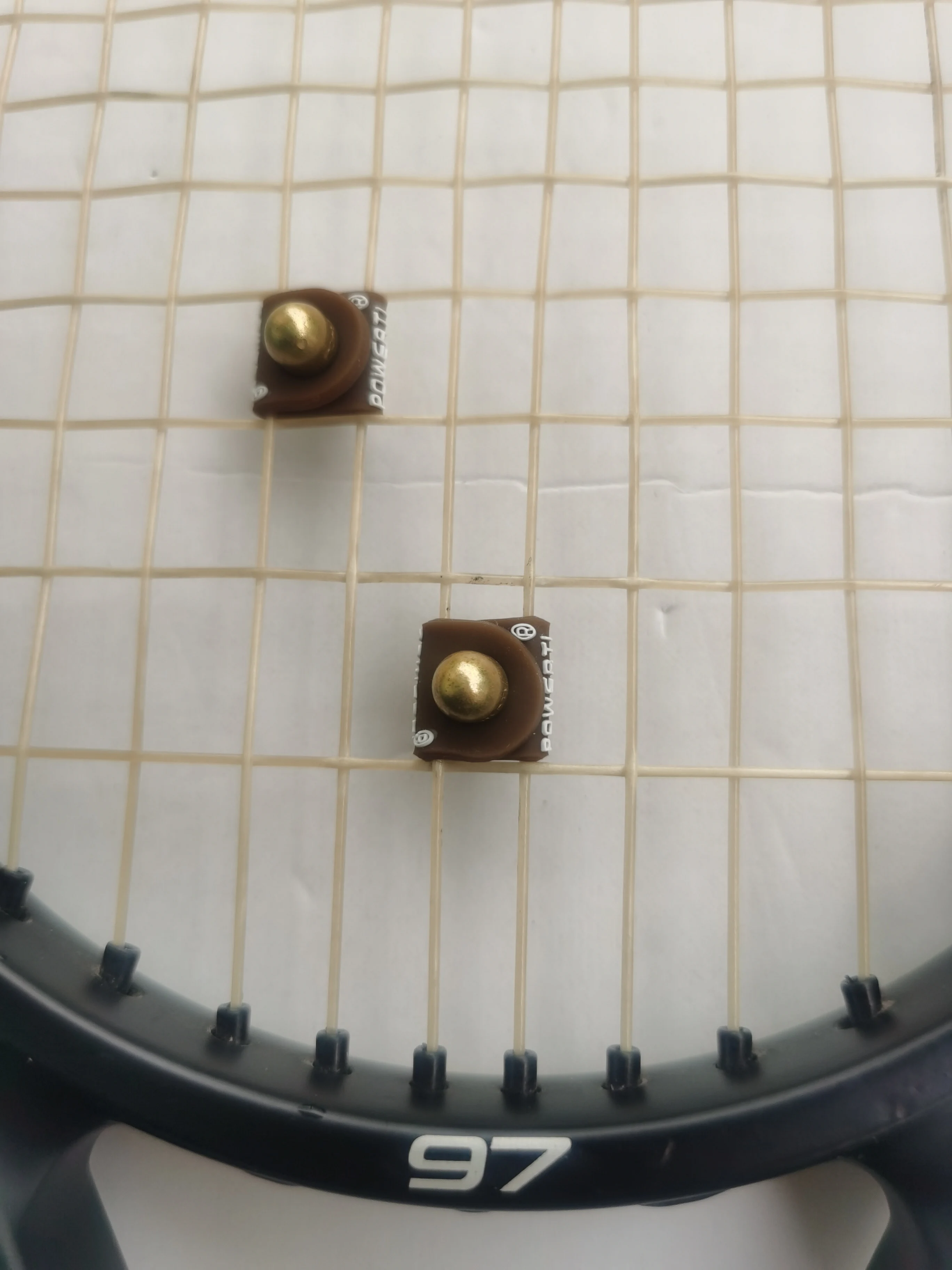 Двойной металлический амортизатор вибрации теннисной ракетки POWERTI/амортизатор ракетки