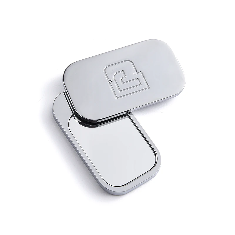 Foldable Private Label Rotatable Small Mini Makeup Pocket Mirror Metal Compact Mirror
