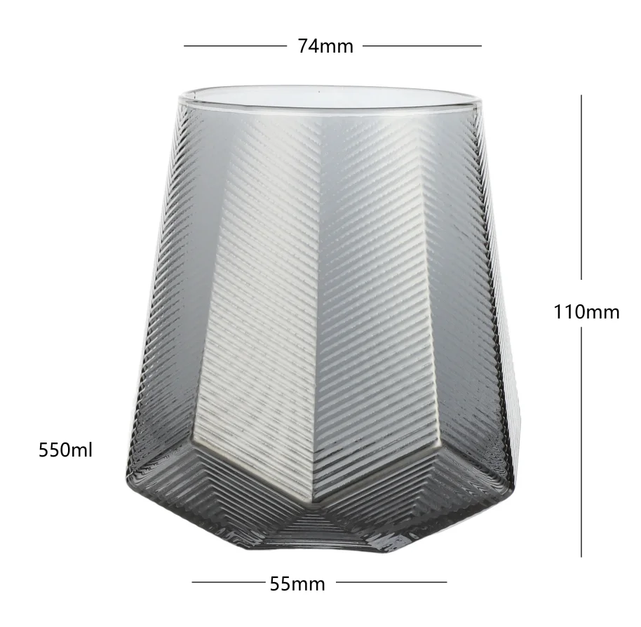 The newest embossed wine glass drinking water set glassware