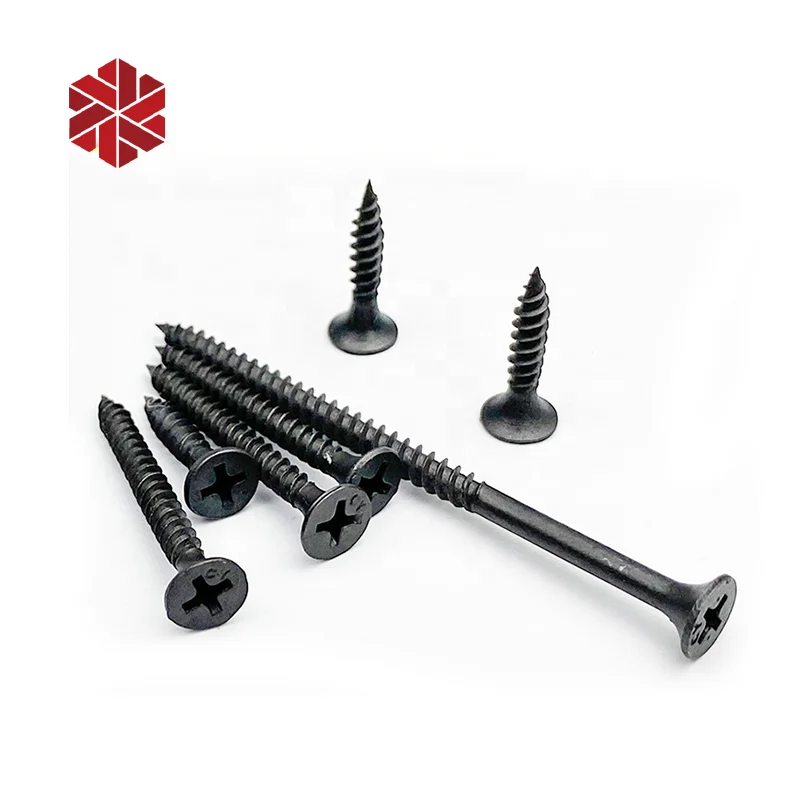 alloy Carbon Steel Screw drywall Countersunk Screws black 2 Wood Screw 3.9mm 4.0mm 4.2mm 4.8mm 5.5mm 6.3mm