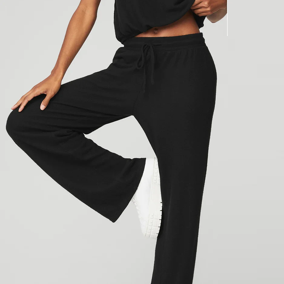 OEM Service Encased Elastic Waistband High Quality Woman Classic Sweatpants With Pocket Women Sweatpants