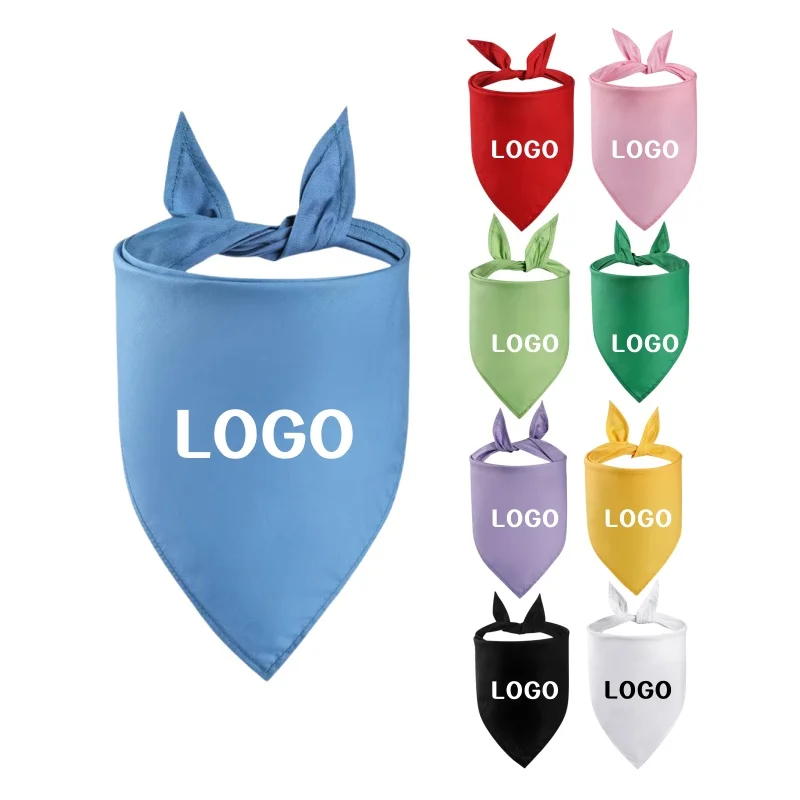 Classic Style Cotton Pet Dog Saliva Towel neckerchief Pet bib  Triangle scarf for pets Custom dog bandana