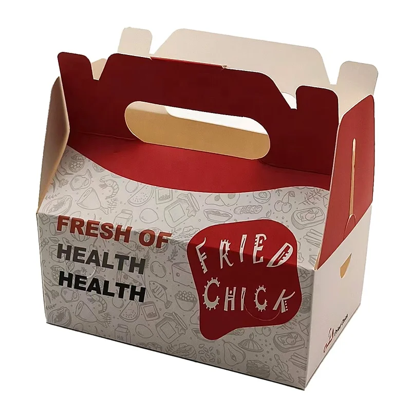 Индивидуальная упаковка из пищевой бумаги коробка для французских жареных куриц бесплатные образцы в комплекте