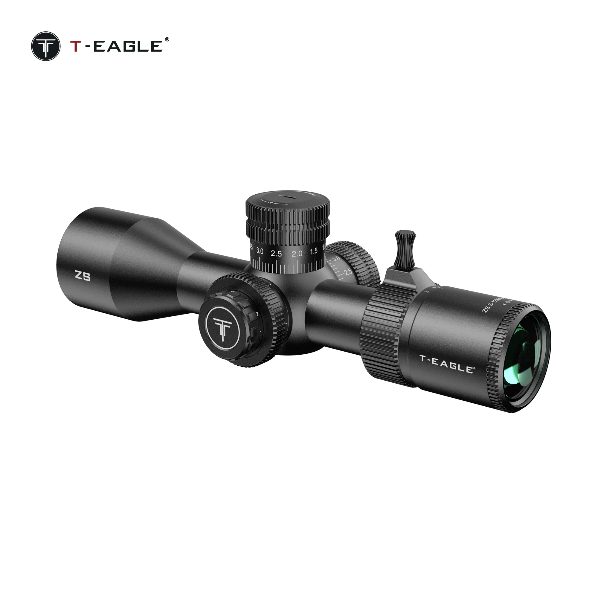 T-EAGLE ZS 3-12X44 SFIR FFP ударопрочный стеклянный протравливанный прицел для прицела охоты оптика Zero Stop