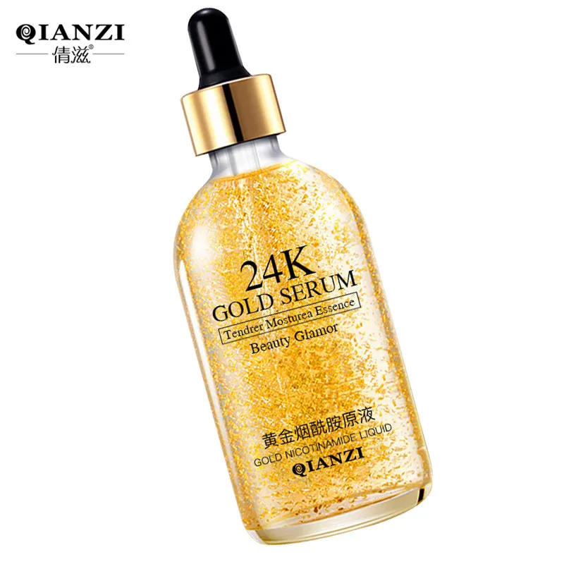 
Wholesale OEM Luxury 24k Gold Concentrated Polypeptide Essential Toner Face Serum Private Label Gold Serum 