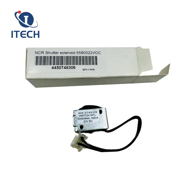 ATM Machine Spare PART NCR Shutter Solenoid 5580022VDC ASSY SHUTTER LOCK TOYOUR PART 4450749306 445-0749306