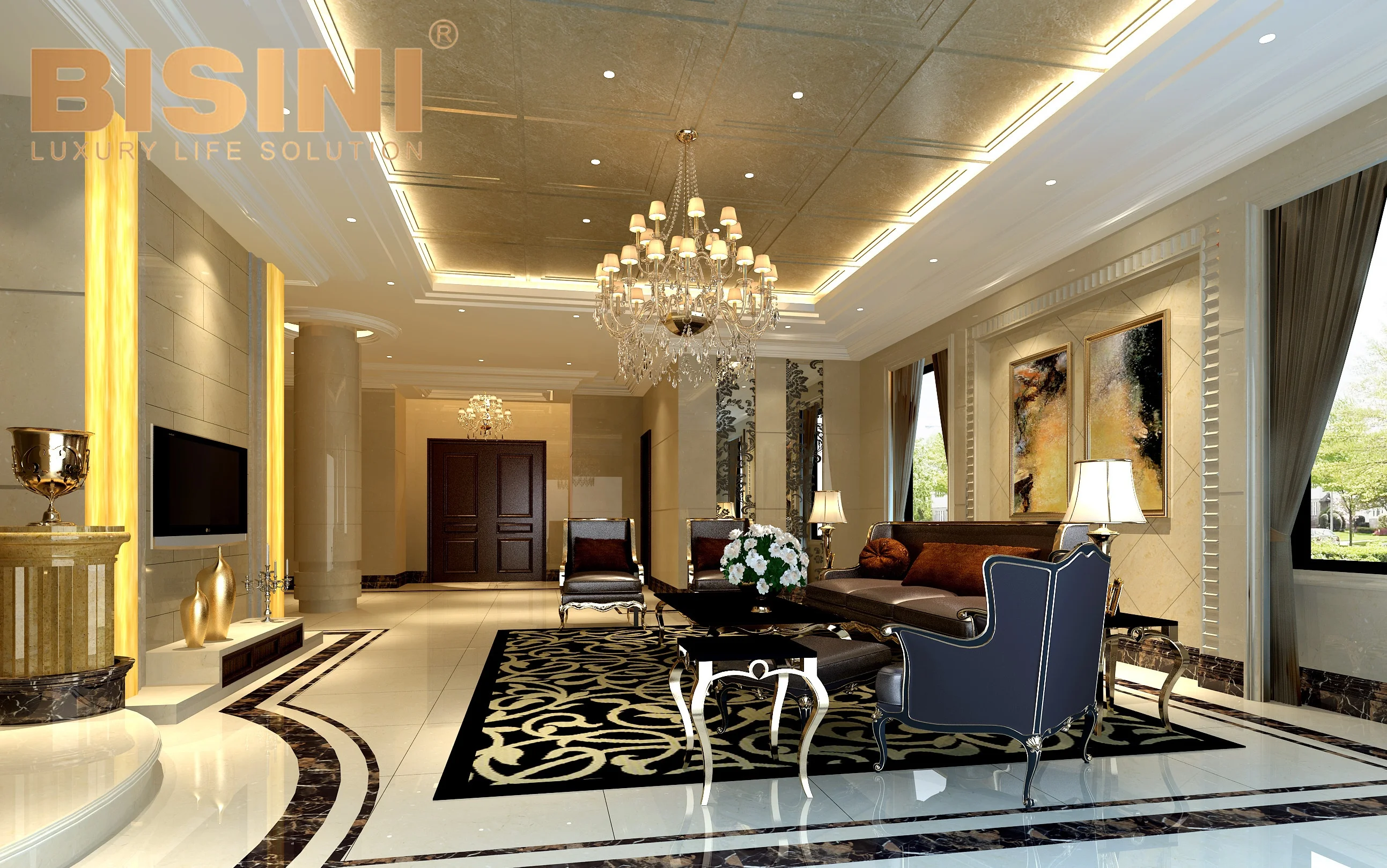 High Resolution 3D Rendering For Villa Interior Design 3D House Architecture Project Arrangement